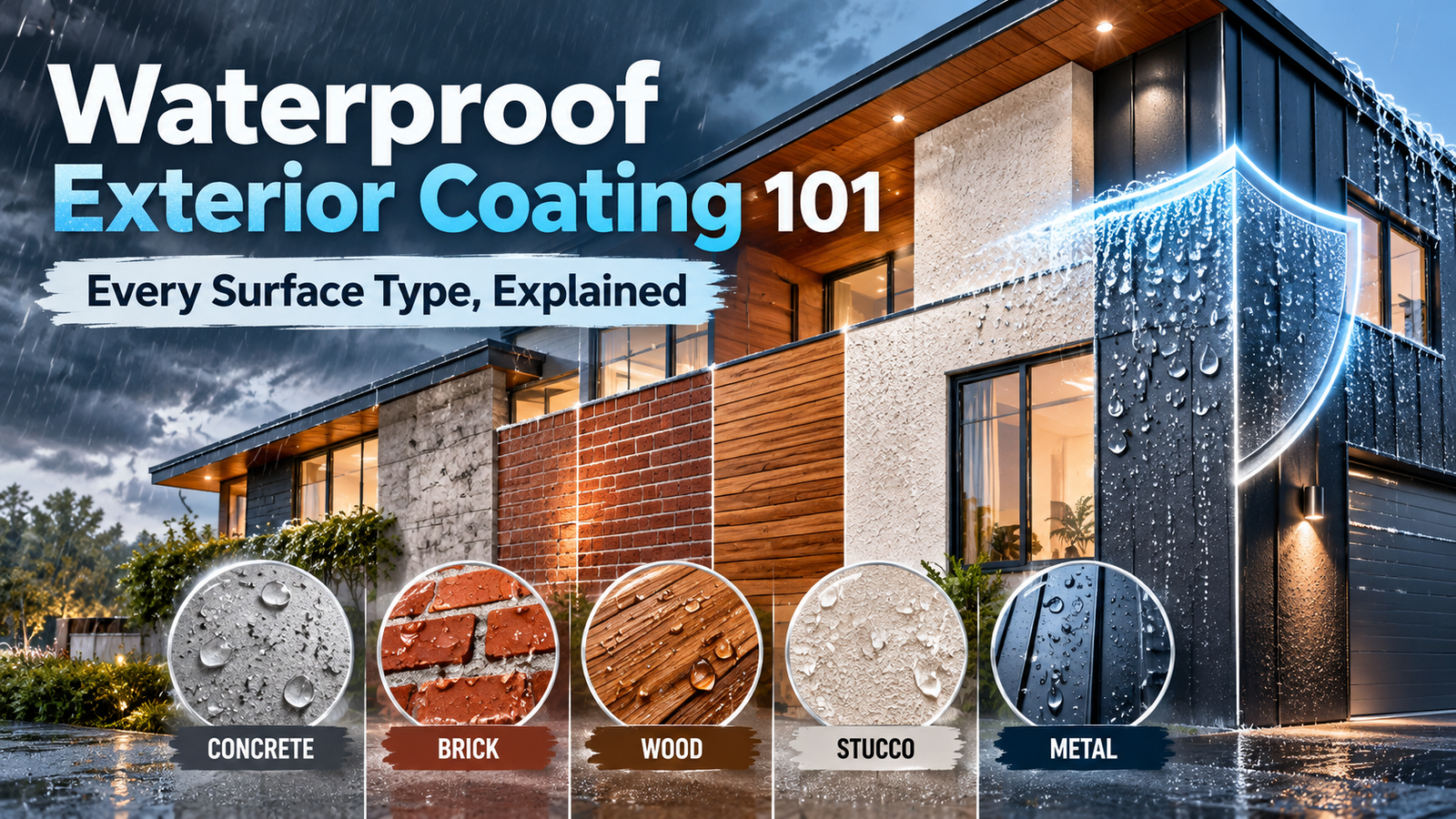 Waterproof Exterior Coating 101: Every Surface Type, Explained